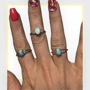 LAST ONE: Natural Larimar Gemstone Ring